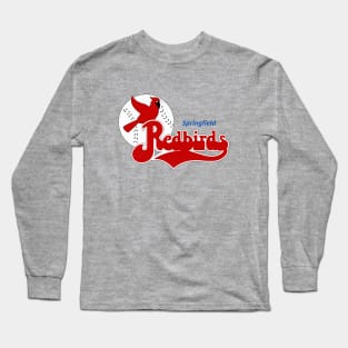 Defunct Springfield Redbirds Baseball 1987 Long Sleeve T-Shirt